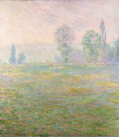 Prati a Giverny, 1888 da Claude Monet